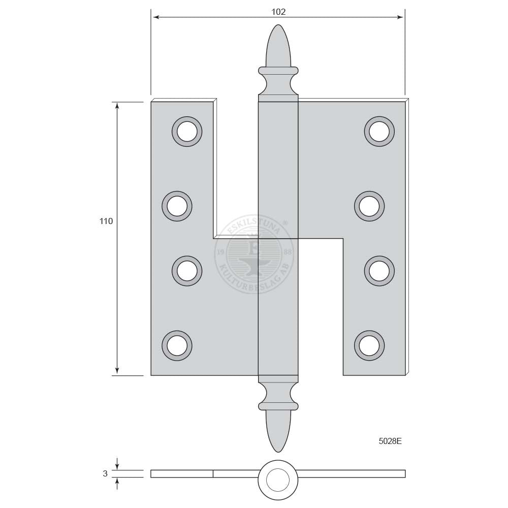 Gångjärn Ekollon 5028E