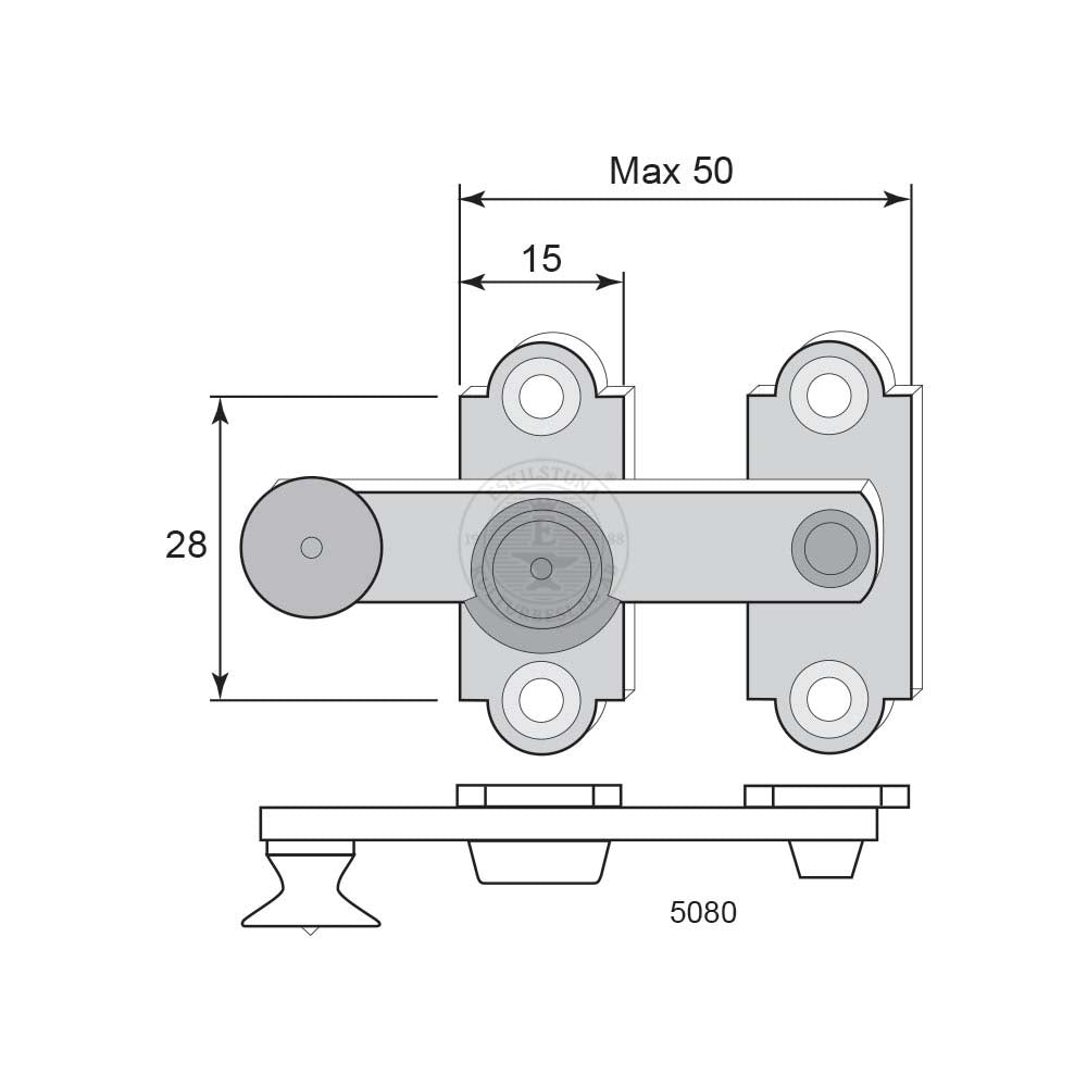 Fönsterklinka 5080 förnicklad