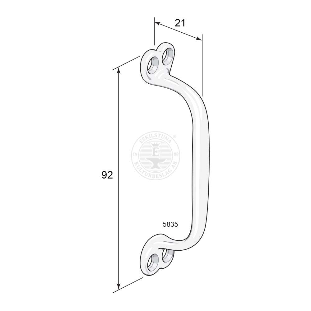 Draghandtag litet 5835 mässing