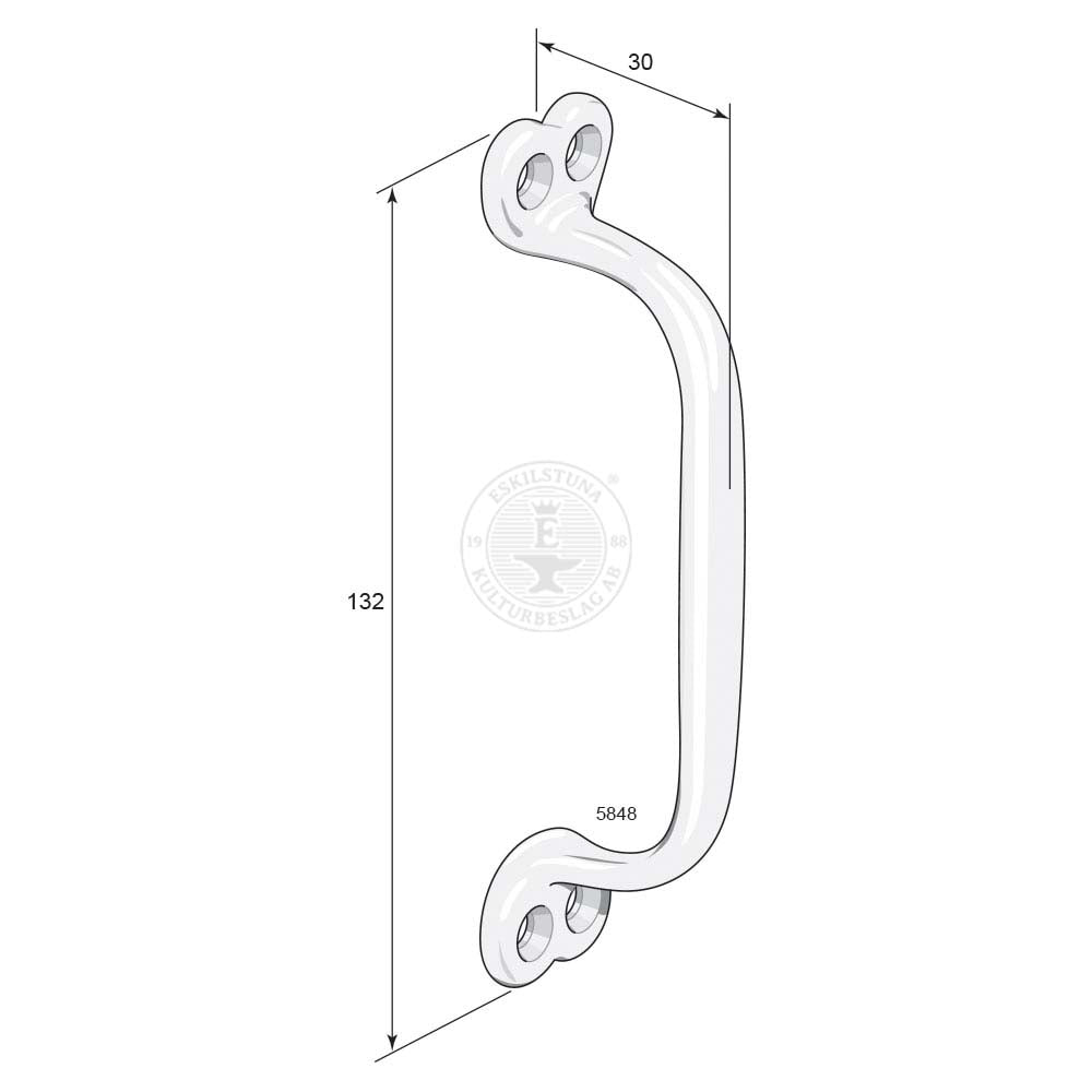 Draghandtag stort 5848 mässing