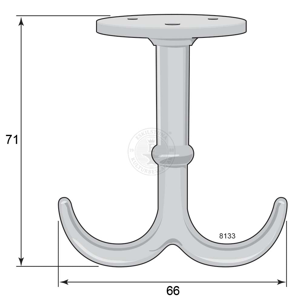 Ankarkrok 8133 förnicklad