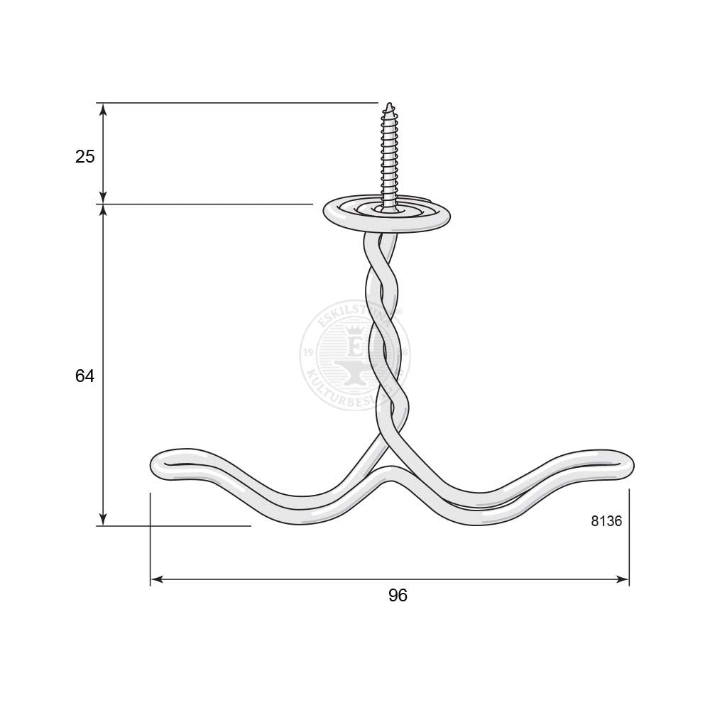 Ankarkrok 8136 (järntråd)
