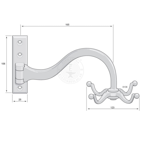 Studenthängare 8138 mässing