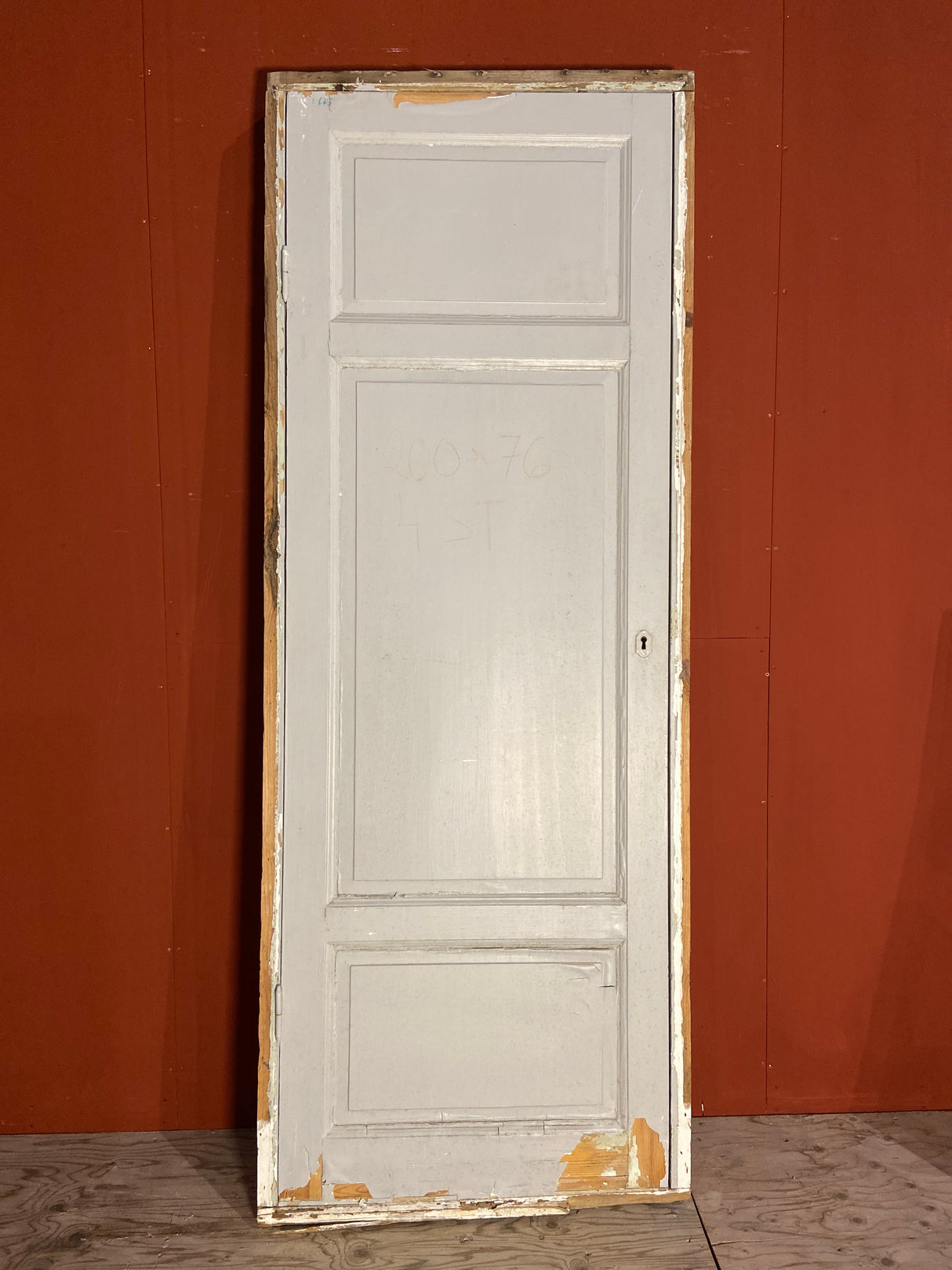 Spegeldörr med karm, 200x76, 3 speglar