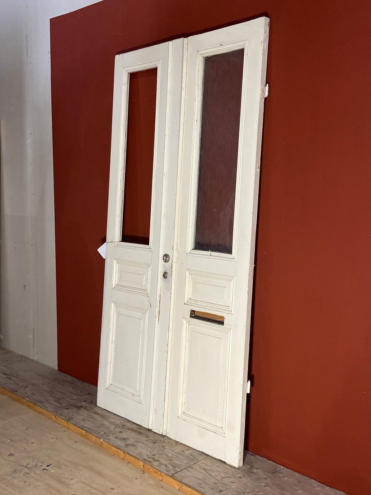 Pardörr med glas, 240 x 121, 4 speglar
