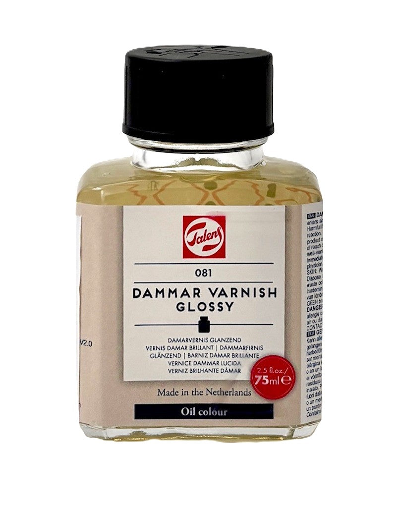 Dammarlösning / fernissa