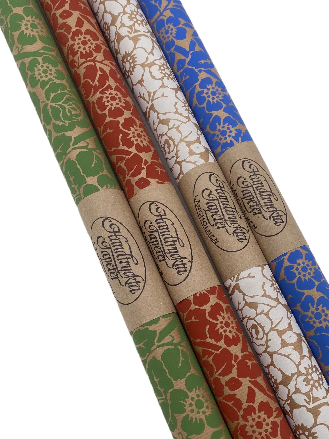 Handtryckt julpapper