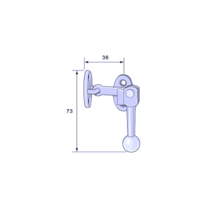 Fönsterlås 5099 förnicklad