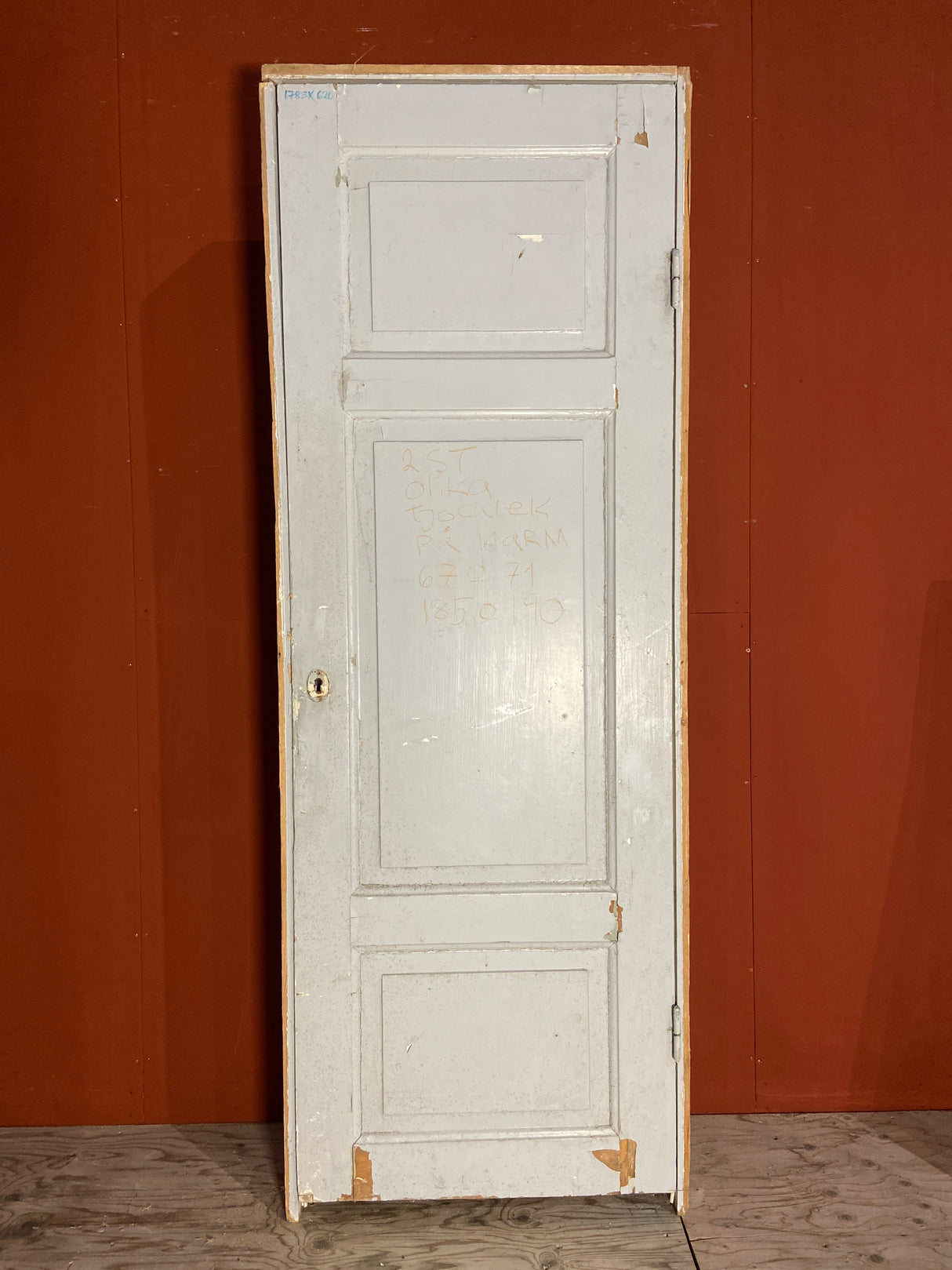 Spegeldörr med karm, 185x67, 3 speglar