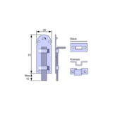 Bladregel 5110 bleck & krampa