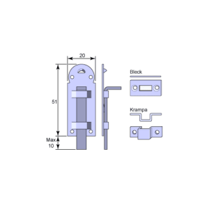 Bladregel 5110 bleck & krampa